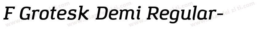 F Grotesk Demi Regular字体转换
